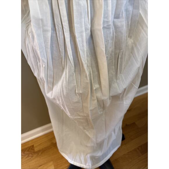 Vintage New Quills Ireland Edwardian Nightgown Cotton embroired crochet Ivory OS - Picture 11 of 16